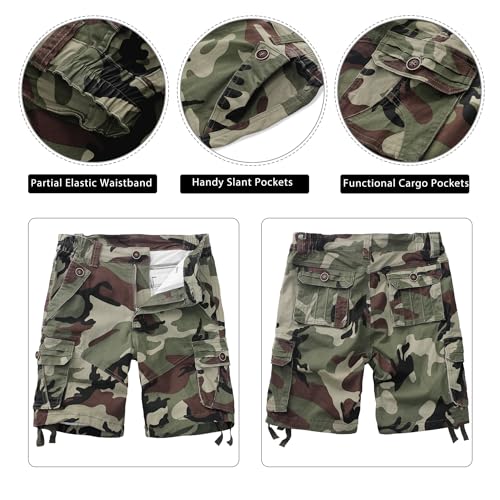 Womens Hiking Shorts, Bermuda Cargo Shorts, 10" Casual Summer Jorts Y2K Shorts with Multi Pockets2