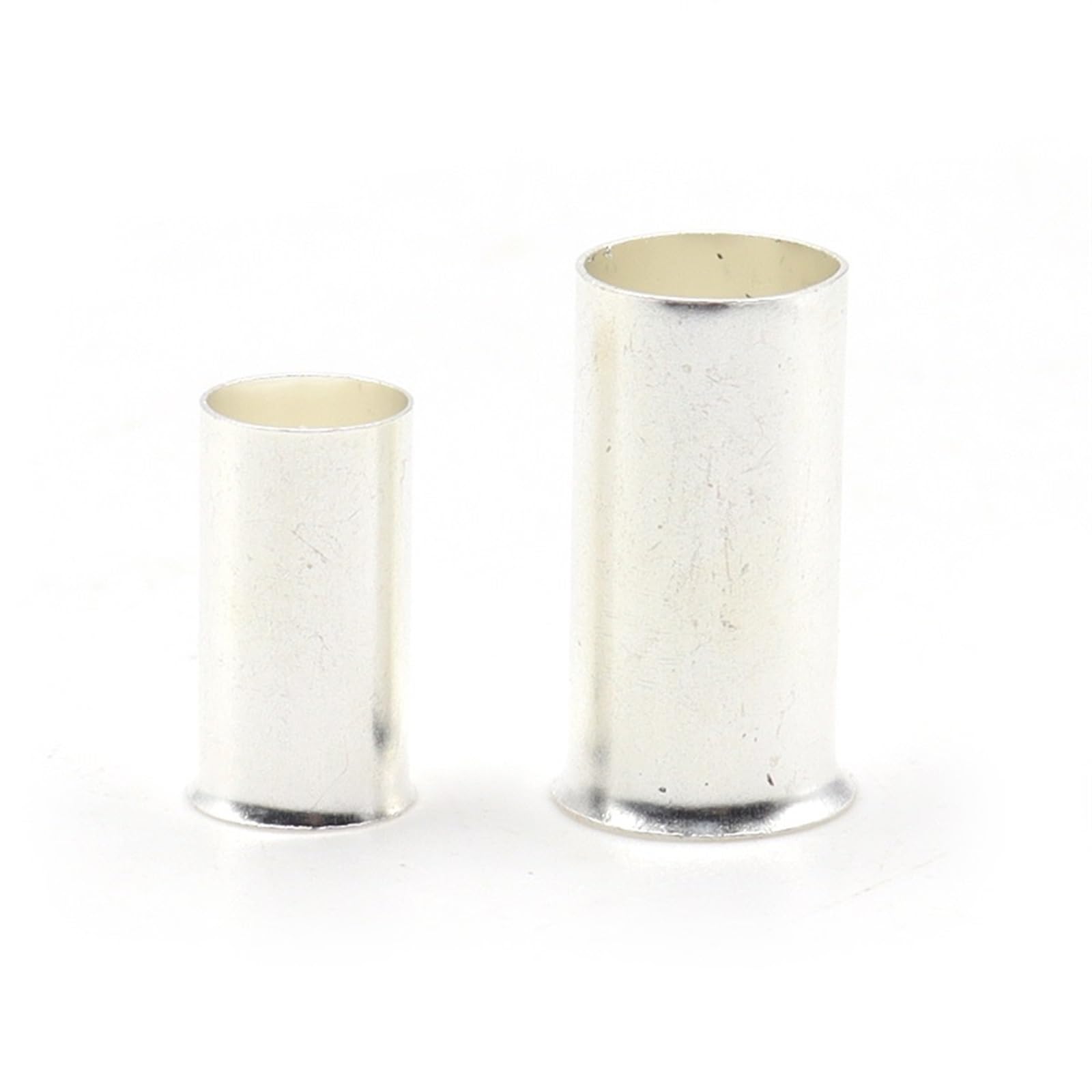 Conectores eléctricos 100PCS Conector de Cable eléctrico Virola Terminal de Cable eléctrico Terminal de engarzado Chapado en Plata Desnuda de latón 0,5-25 mm 22-4 AWG (Color: 6 mm2) (Color : 1.5mm2)