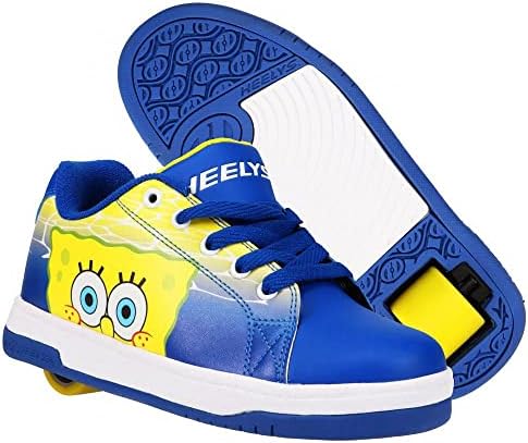 HEELYS Men's Split Spongebob Wheeled Heel Shoe, Blue/Yellow/White, 10 | Image 2