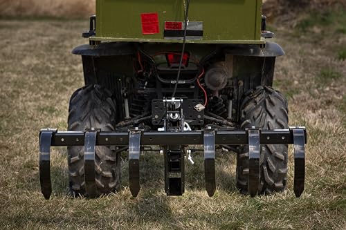 MotoAlliance Impact IMPLEMENTS® Cultivator/Chisel Plow for ATV, UTV, & Lawn/Garden Tractors. Great for Breaking up Soil and Providing a Bed for Plants, Seeds, and More.