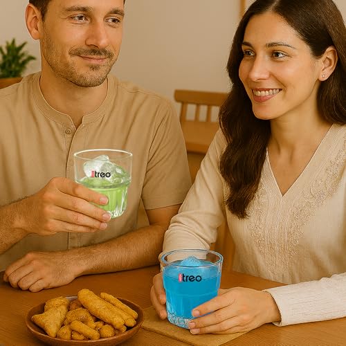 Image of Treo by Milton Empress Juice Tumbler I Premium Material Glass I Crystal Clear I Classic Design I Set of 6, 140 ml Each, for Water, Cold Drink I Perfect for Home, Restaurants and Parties