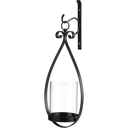 Rustic Metal Washboard Pillar Candle Sconce - 6"W X 6"D X 16.5"H, Wall-Mounted Candle Holder