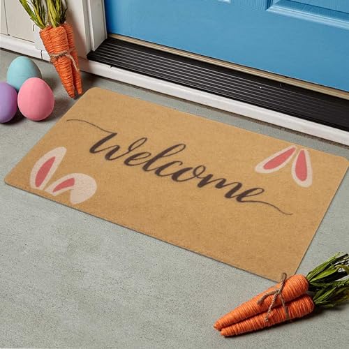 Décorations de la maison 17 x 76,2 cm tapis entrée lapin de Pâques - 3