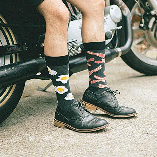 xiaomaizi Men's Funny And Cool Novelty Patterned Crew Dress Scoks for Men Cozy Pack Size 9-122