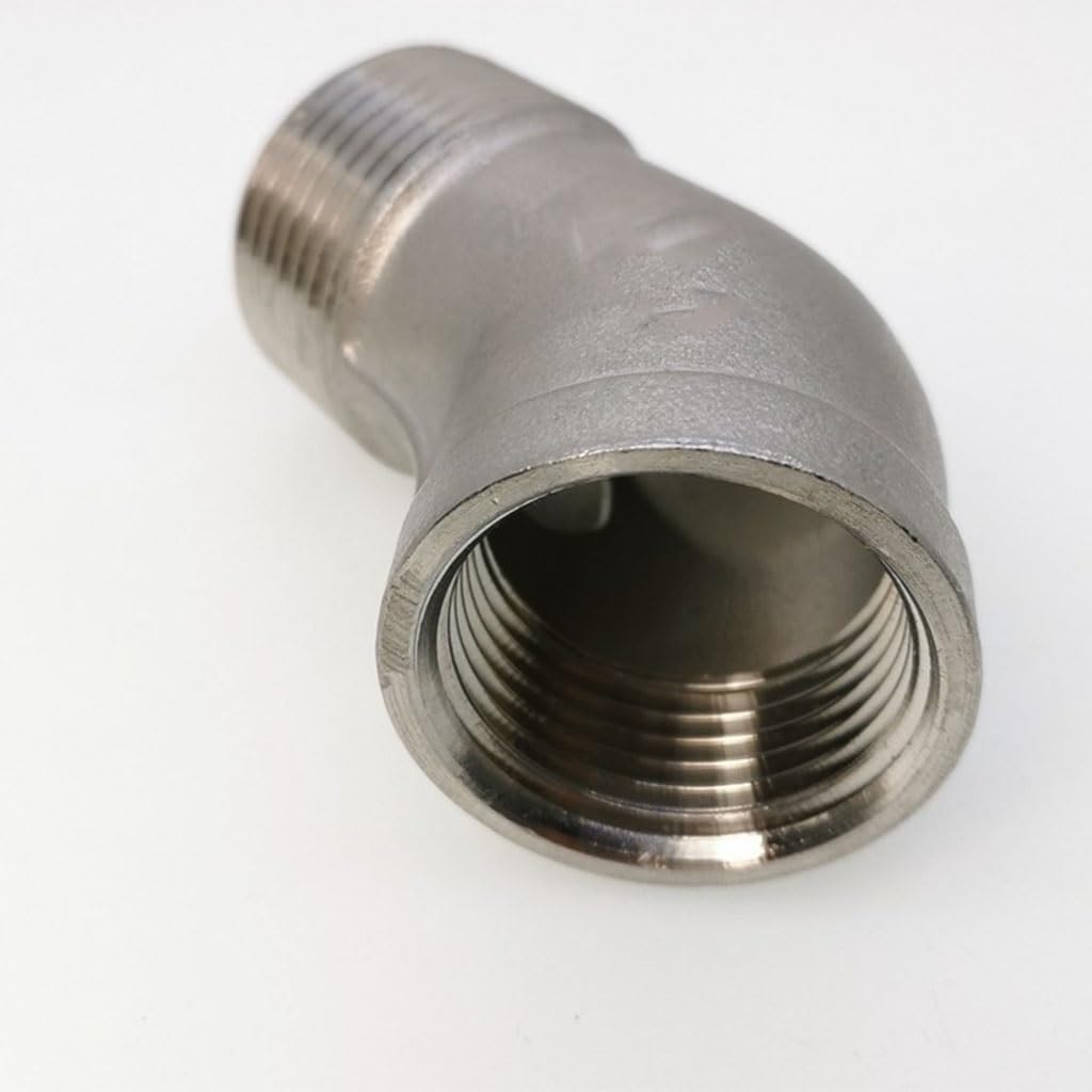 Schlauchverbinder,. 1/4 Zoll, 3/8 Zoll, 1/2 Zoll, 3/4 Zoll, 1 Zoll, 1-1/4 Zoll, 1-1/2 Zoll, 2 Zoll, 3 Zoll, 4 Zoll, weiblich auf männlich, 45-Grad-Winkelverbinder, Kupplung, 316 Edelstahl-Rohrverschra