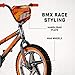 Mongoose Skid Bike, 16 Inch Bike for Kids Ages 3-7, BMX Style, Adjustable Seat Grows with Your Child, Mag Wheels, Training Wheels, Rear Coaster Brake, Training Bicycle for Kids