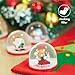 THE TWIDDLERS - 4 Mini Christmas Snow Globes, 2 Inch - Assorted Xmas Festive Designs for Stocking Fillers Party Gift Bags Ornaments and Decorations