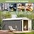 Patiowell 8 x 12 FT Metal Storage Shed for Outdoor, Steel Yard Shed with Design of Lockable Doors, Utility and Tool Storage for Garden, Backyard, Patio, Outside Use, Grey