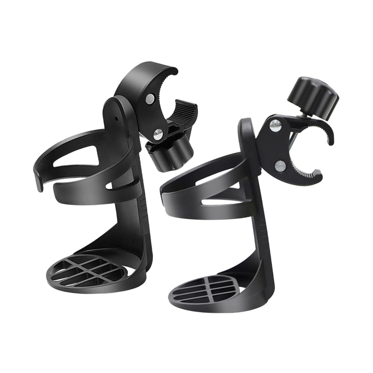 HEMOTON 2pcs Universal Cup Holder for Wheelchair Walker Stroller Bottle Holder for Baby Senior Hospital Nursing Home Portable Sturdy Secure