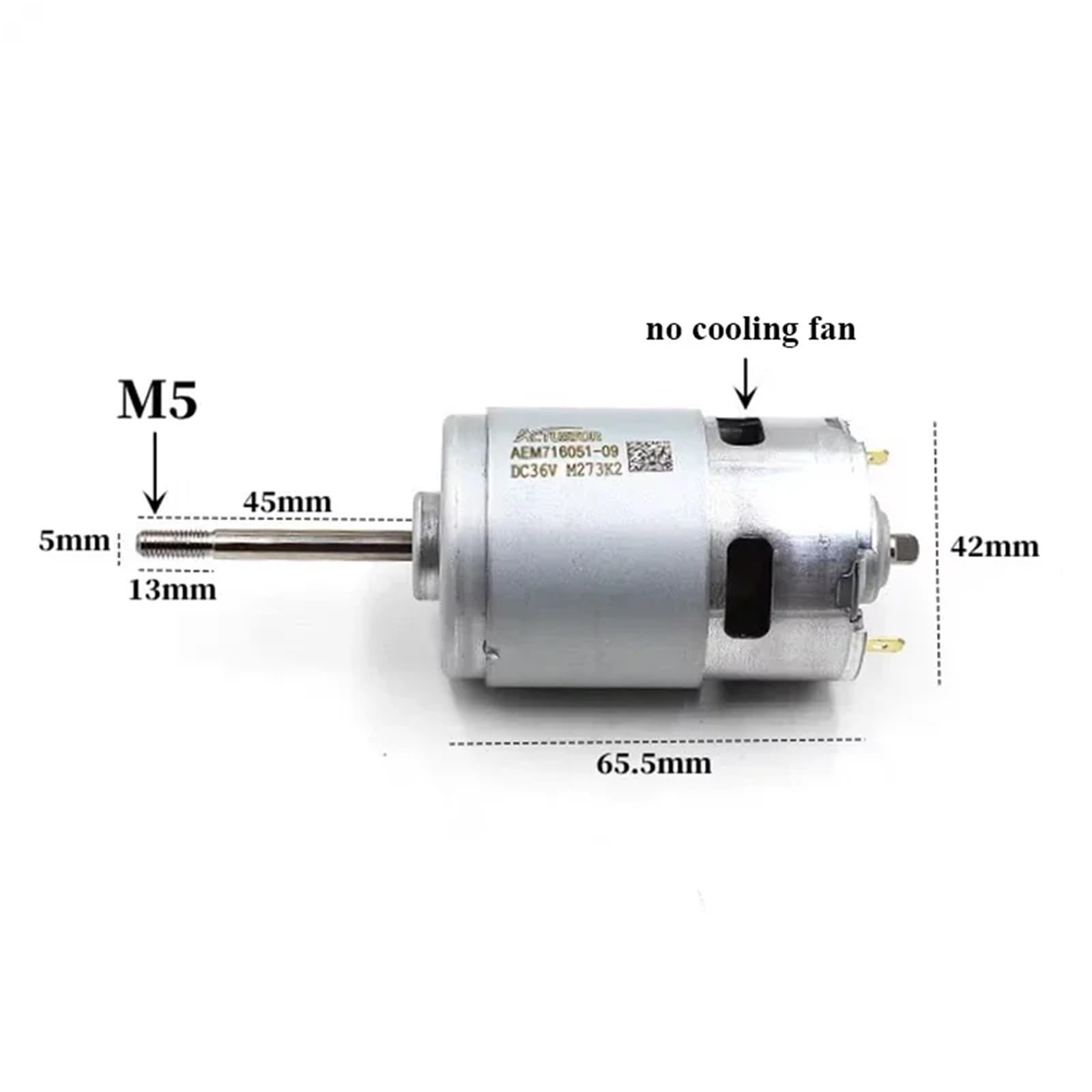 Motor 775 DC 12V 18V 24V 36V, Eje de Tornillo de Alta Potencia, rodamiento de Bolas Frontal, Motor de torsión Grande de Velocidad Media y Alta, Herramienta de Taladro DIY