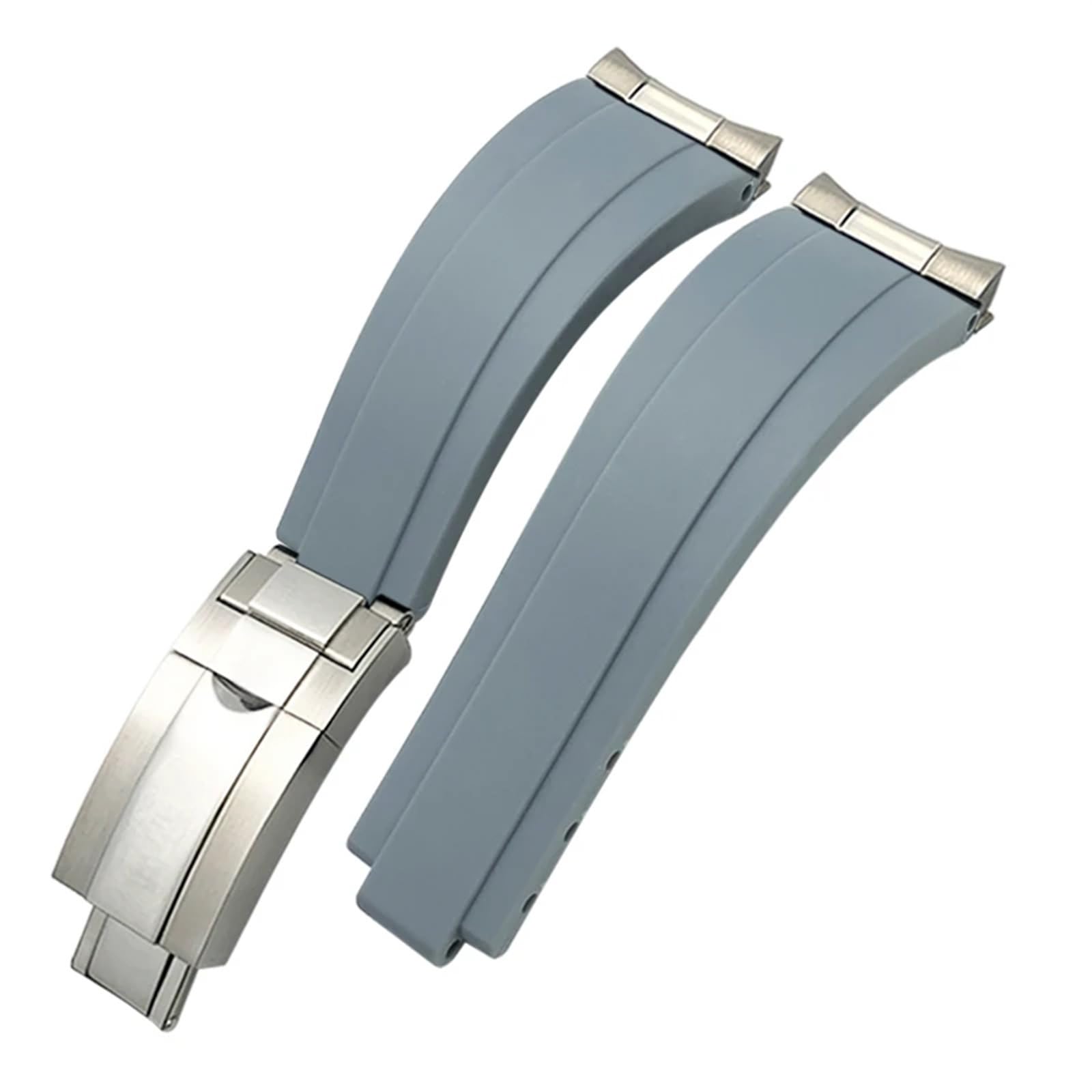 20 mm Gummi-Armband mit kurzer Schnalle, passend für Role OYSTERFLEX Yacht Master, kleines Handgelenk, Silikonarmband