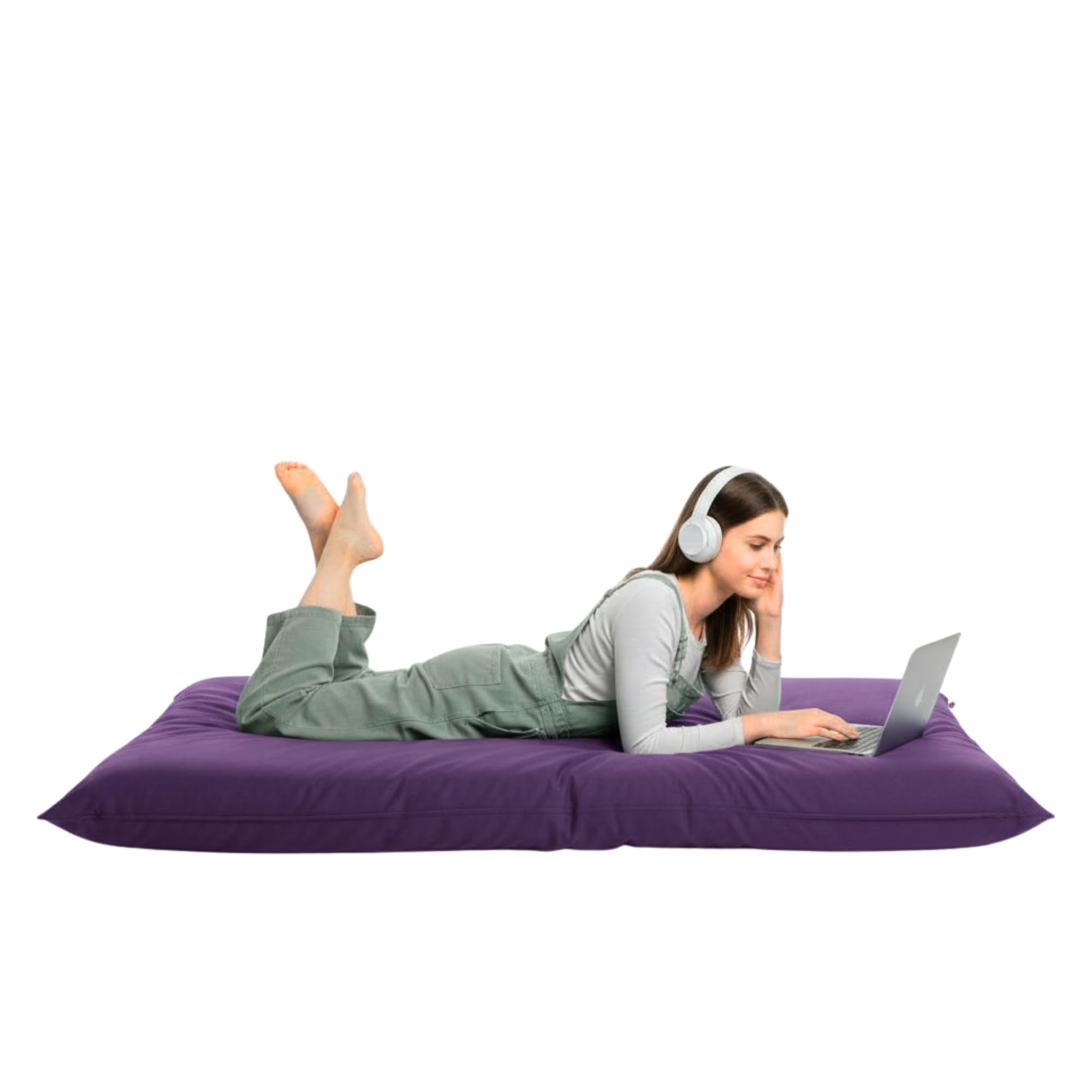 Kosiproducts Beanbag Floor Square Cushions Pillow indoor outdoor garden Water Resistant 100% Polyester [70cmx70cm, Purple] — image 1