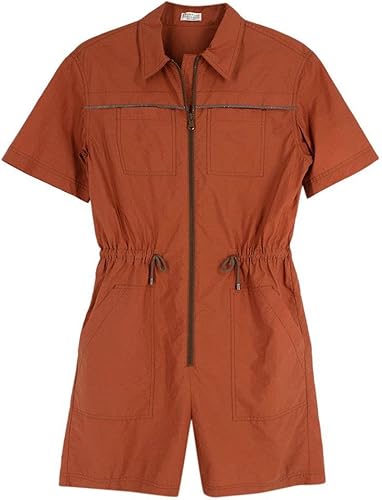 BRUNELLO CUCINELLI Monos cortos color naranja quemado segunda mano