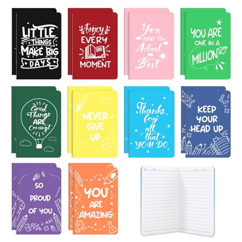 Yoosso 20 Mini Notebooks 5.5 x 3.5 in Teacher Gifts for Women