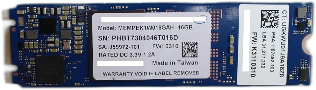 L20383-001 / L08717-001 Solid State Drive - 16GB 2280 PCIe NVMe 3D XP