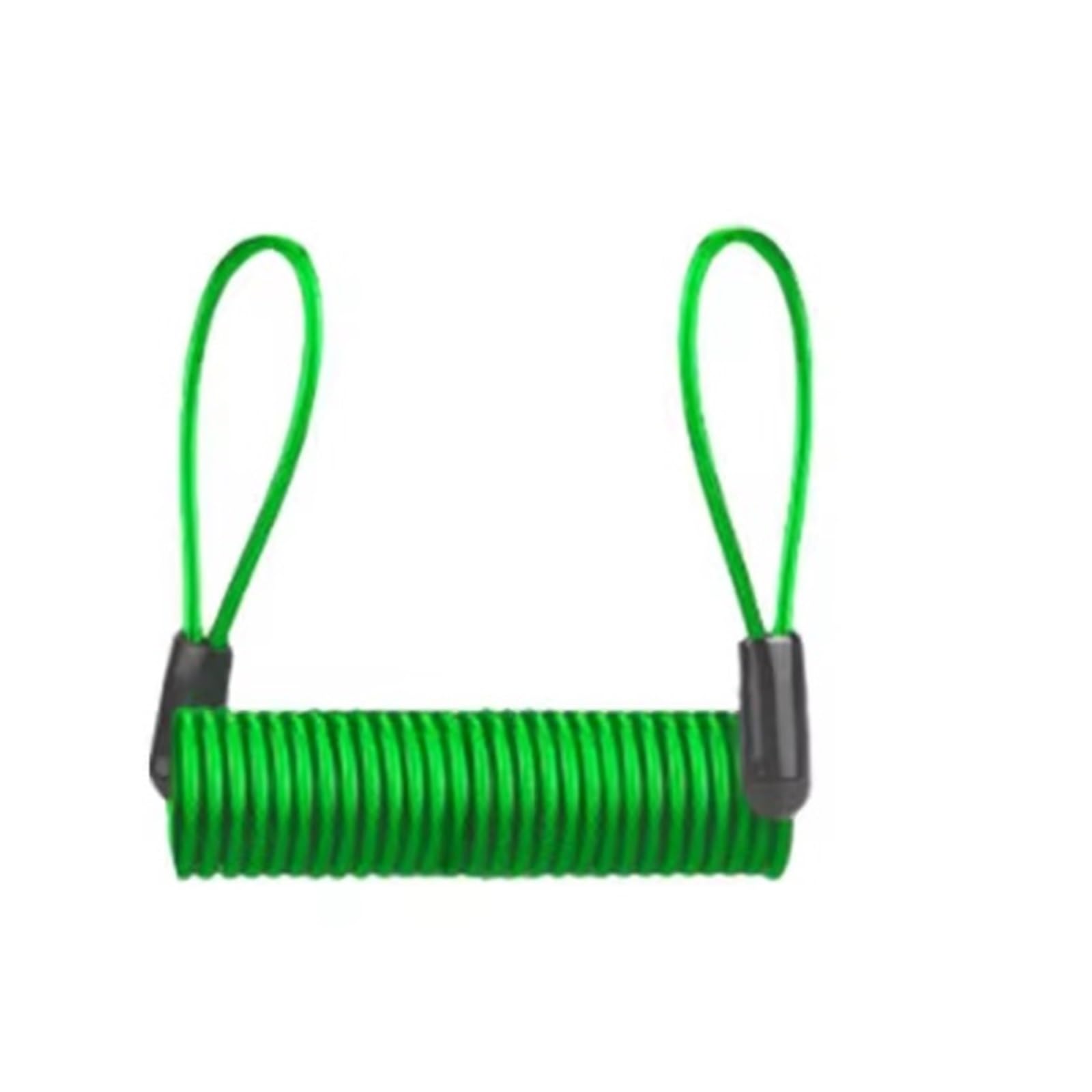 Alxyutek Green Security Lock Alarm Disc Lock Security Anti Thief Motorbike Motorcycle Wheel Brake & Bag And Reminder Spring Cable Brake Throttle Lock