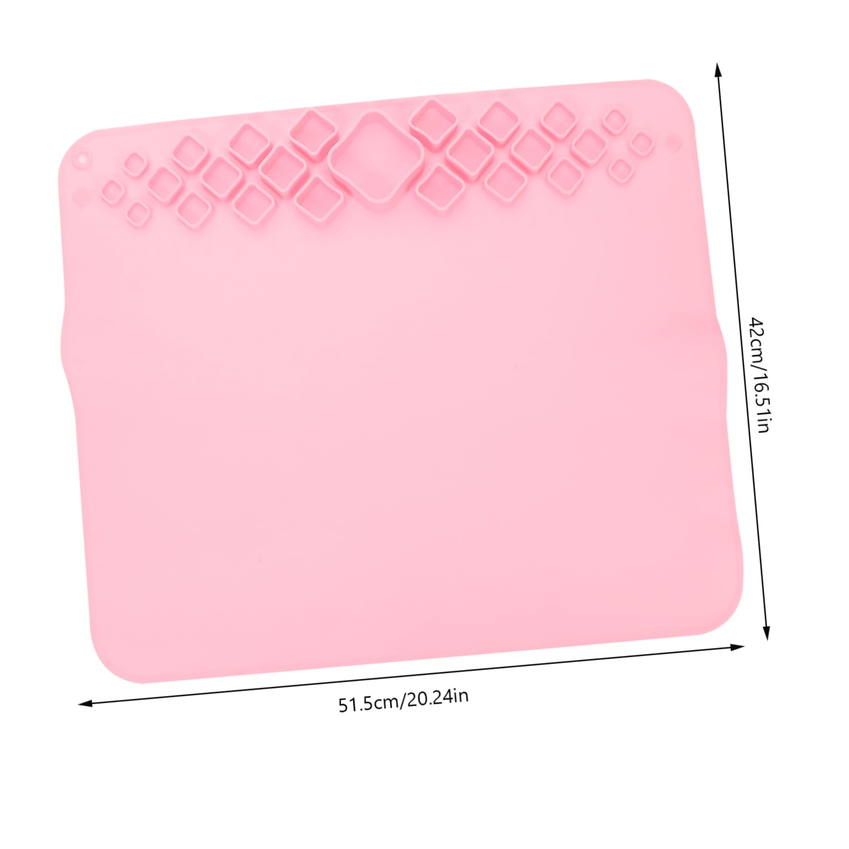 Silikon Bastelmatte Rosa für Tisch, Faltbar, Leicht, Tragbar
