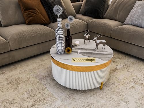 Premium Finished Marble Top Coffee Table &Tea Table with lron Leg...