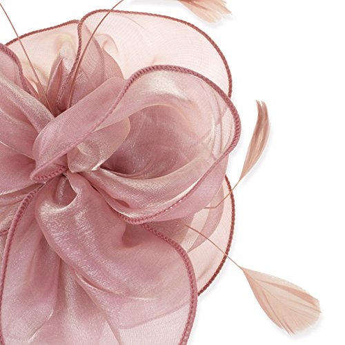 Dreshow HT0016-PK Fascinators Hat Tea Party Headwear Ribbons Feathers On A Headband And A Clip thumb #7