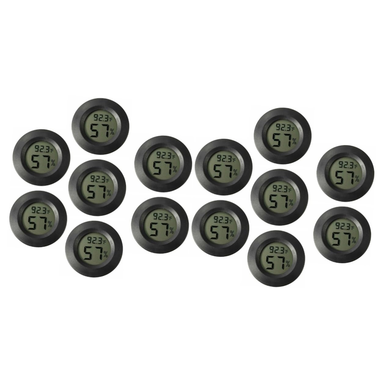 YARNOW 14pezzi Mini Termometro Igrometro Digitale per Terrario Misuratore di umidità e Temperatura per Rettili Compatibile per Uso Ed Esterno e Resistente
