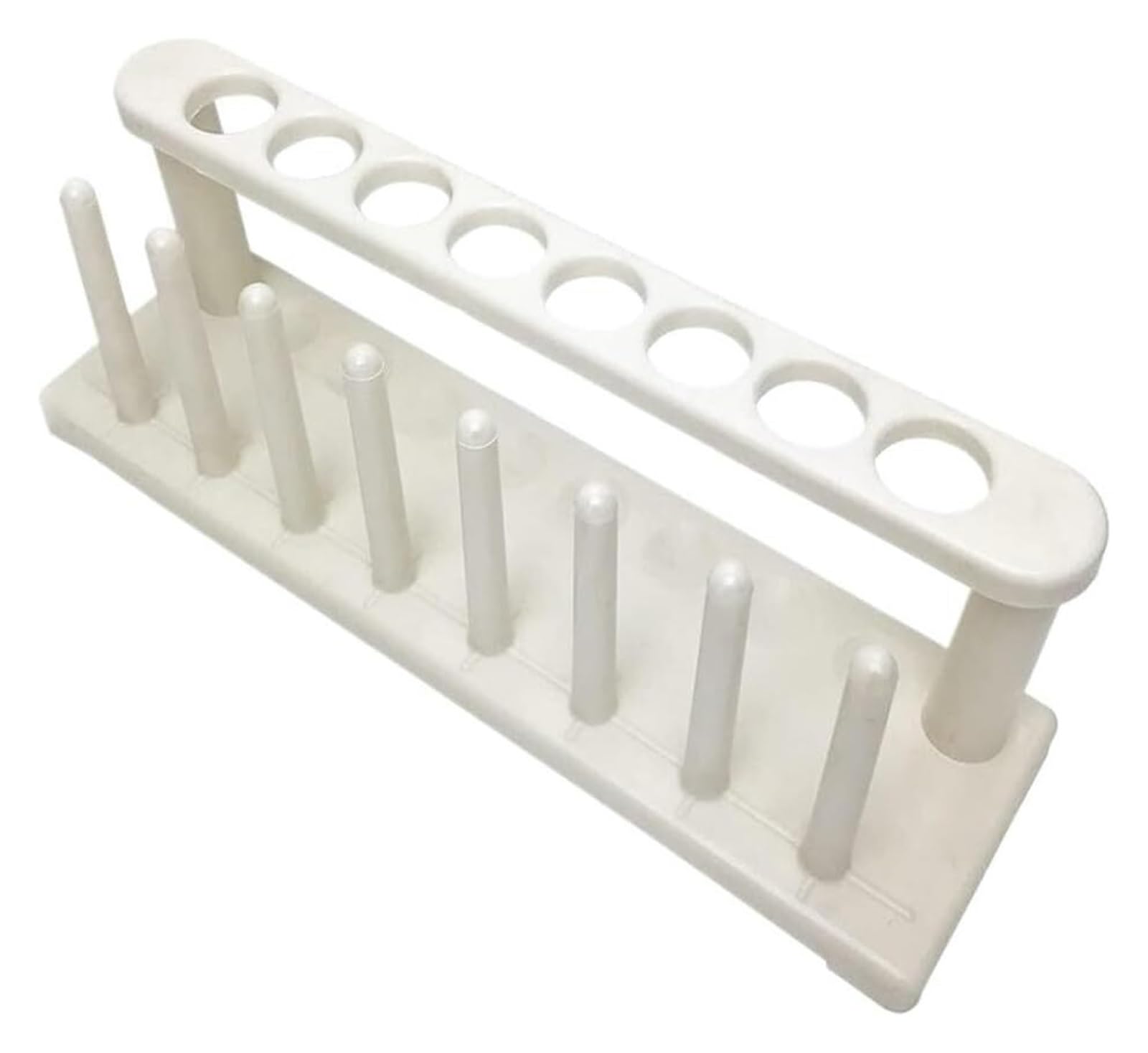 Test Tube Holder, White 8-Well Test Tube Rack/Holder
