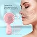 Silicone Facial Cleansing Brush,Ultrasonic Face / Body Cleanser, 4 Function Modes,Rotating Magnetic Beads,Waterproof /Rechargeable-Portable /Ergonomic Handle-Skin Rejuvenation /Cleansing