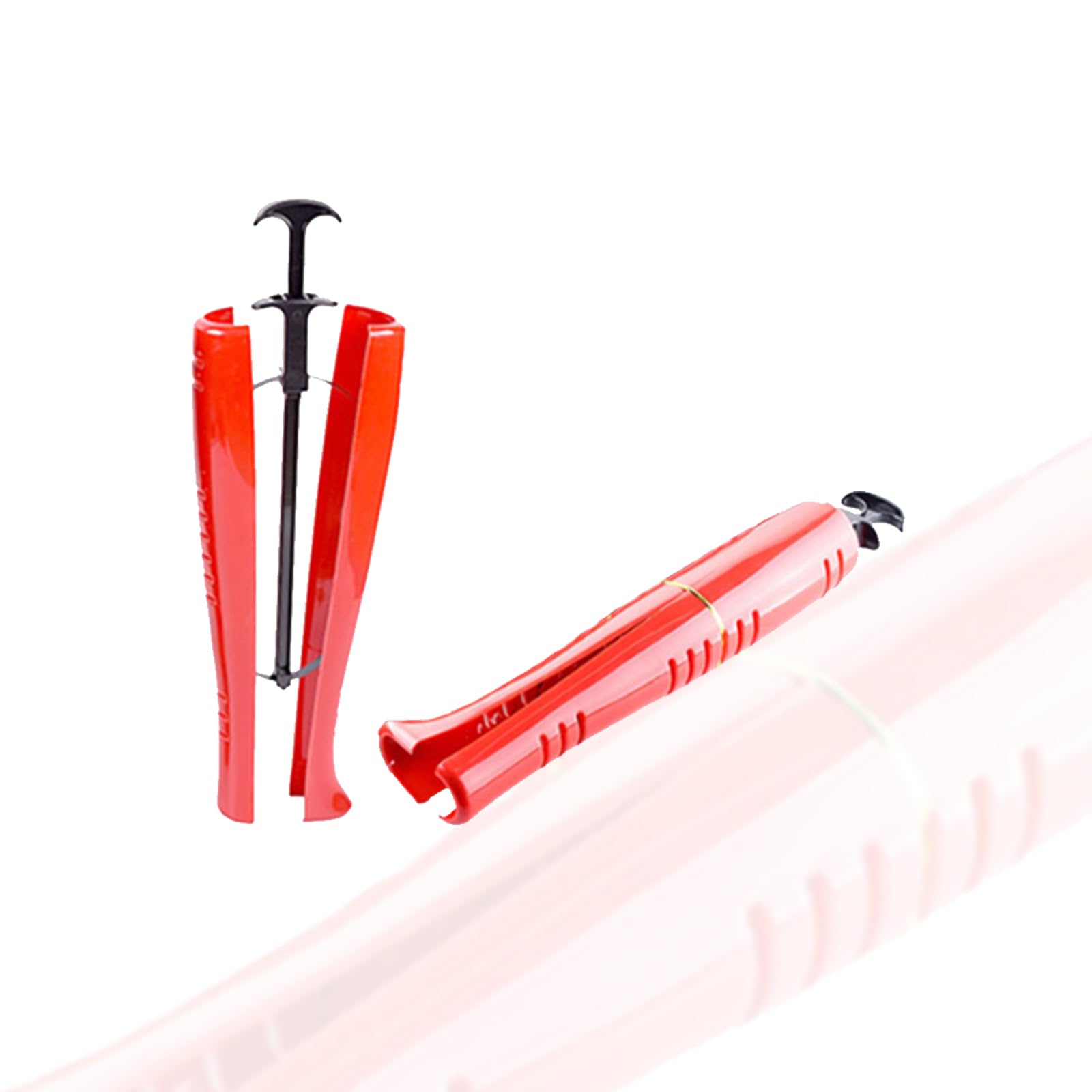 1 Paio Tendistivali, Tendiscarpe a Molla in Plastica, Shaper per Stivali, Adatto per Mantenere la Forma Degli Stivali(Rosso arancione)