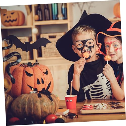 Pitillos de Papel Kraft para Halloween 100 unidades miniatura 4