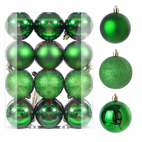 24 Stück Weihnachtskugel Ornamente für Weihnachtsdekorationen 3CM...
