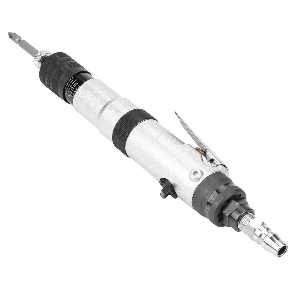 1/4"1000 rpm Mini Pneumatischer Schraubendreher Haltegriff Halbautomatische Kupplungstyp Gerade Schraubendreher Druck Voreinstellung Drehmoment Luft
