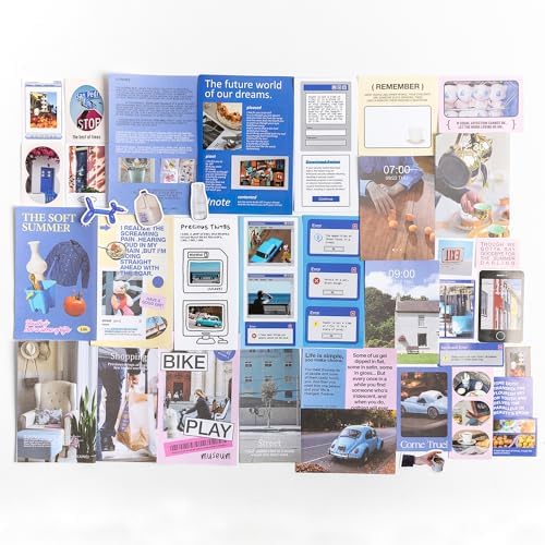 Alideco 200pcs Vintage Scrapbook Supplies Pack for Art Journaling Bullet Junk Journal Planners DIY Paper Stickers Craft Kits Notebook Collage Album Aesthetic Cottagecore Picture Frames (haidaobaijing) — image 1