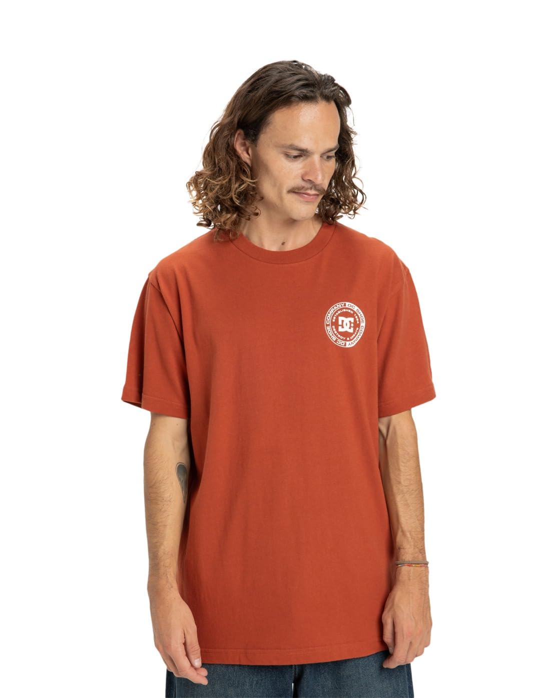 Dcshoes DC Corpo FB HSS - de Manga Corta, Color Naranja…