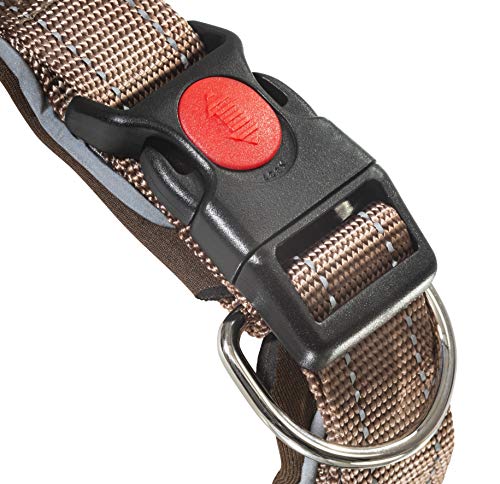 Armored Tech Dog Control Halsband mit integrierter Kurzleine (L - Halsumfang 45-53 cm, Mocca)