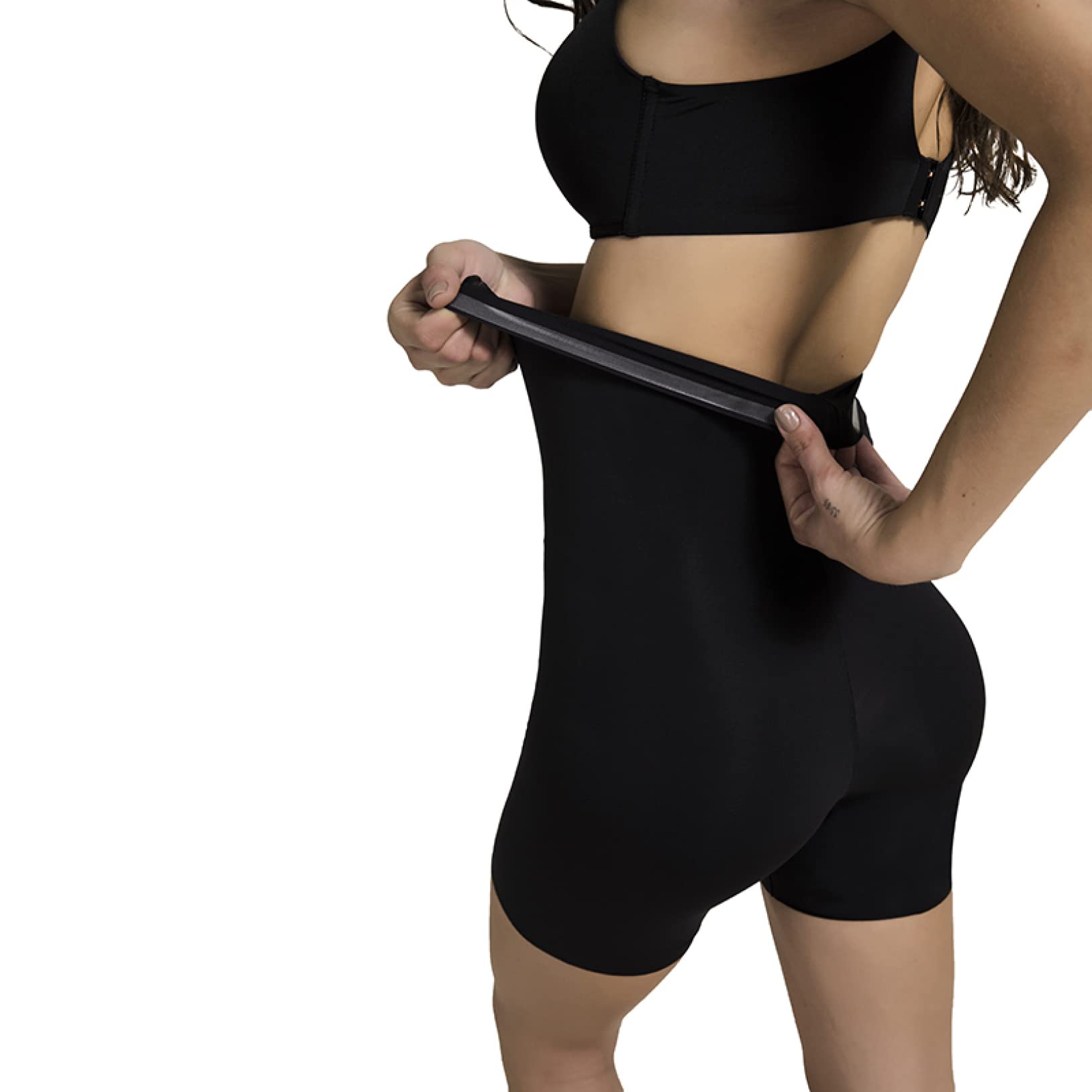 Pantaloncini Modellanti a Vita Alta per Donne, Modellanti per la Pancia, Slip snellenti per Le Cosce e sollevatori di Glutei (Nero L)