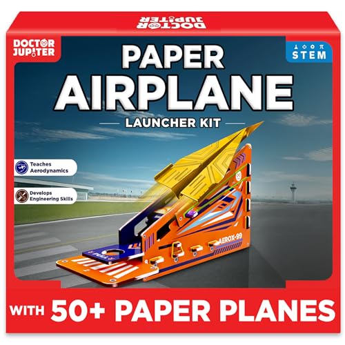Doctor Jupiter Paper Airplane Book Kit, Crafts for Kids Ages