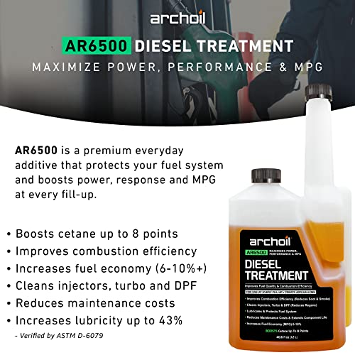 Archoil AR6500-40 Diesel Treatment (40.6 Oz) - Treats 400 Gallons - Additive thumb #1