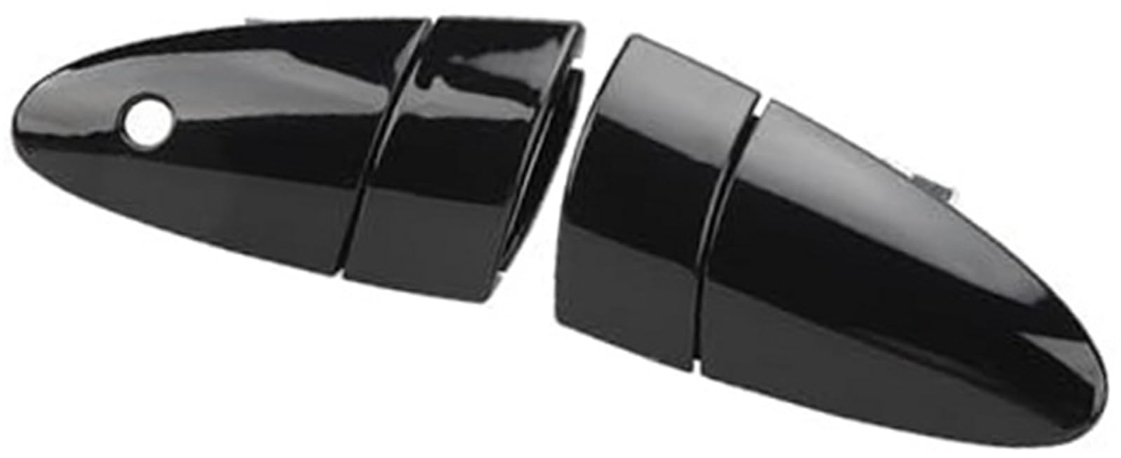 Szwaldaper Black Outer Door Handle Caps Pair Car Exterior Door Handle Replacement 72141 Szt G01, For Cr-Z 2011-2015 Glossy Stylish Accessory(Black)