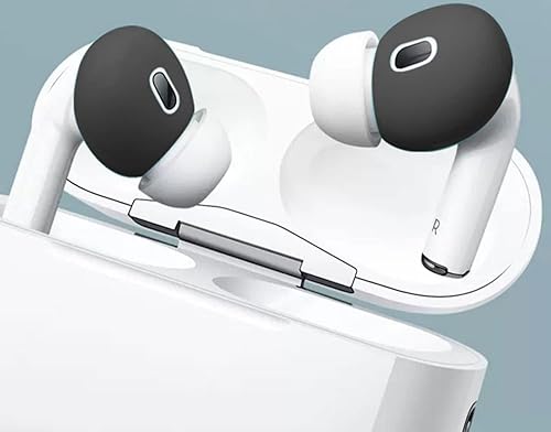 Miniatura 3 de Fit in Case Eartips compatible con AirPods Pro 2 2 generación 2022, 6 pares de fundas antideslizantes de silicona suave para auriculares,