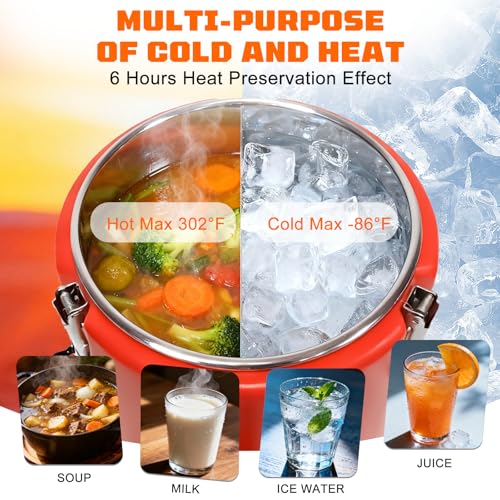 Julymoda 10L/2.6 Gallon Insulated Beverage Dispenser, Drink Dispenser with 304 Stainless Steel Interior and Spout, Portable Hot and Cold Water Dispensers for Parties Outdoors Camping by Julymoda - Used condition - Image 4