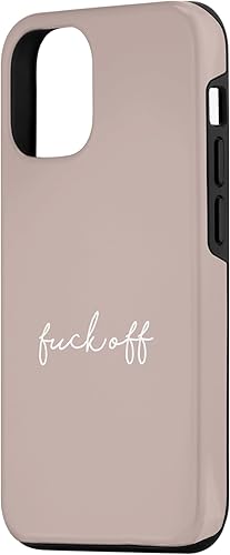 Miniatura 2 de Funda para iPhone 1212 Pro Pink Taupe Fuck Off Divertida manuscrita a mano con refranes sarcásticos groseros