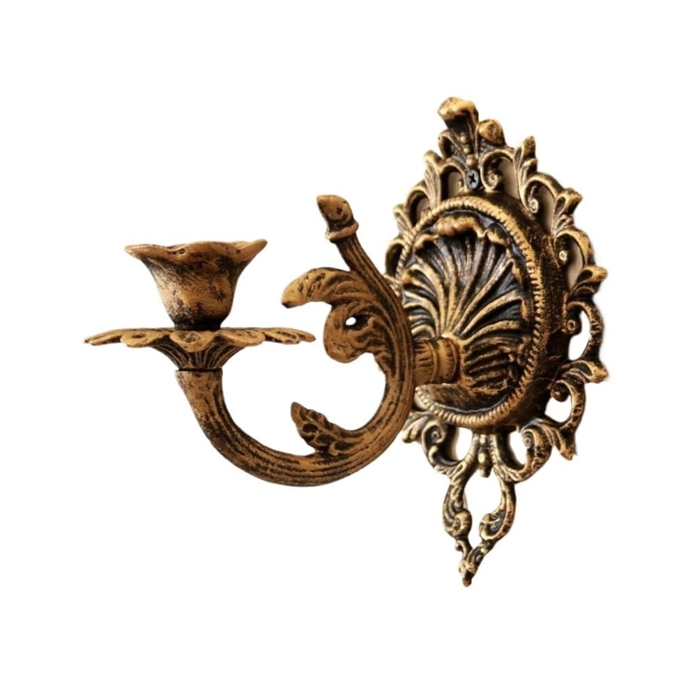 Candlestick Holder Wall-mounted Candle Holder Wind Lamp Retro Iron Old Decorative