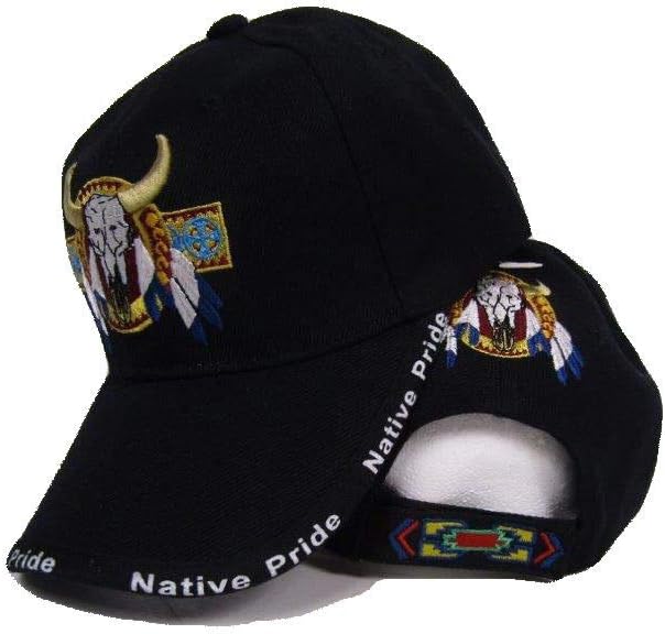 Native Pride Bull Men's Adjustable Baseball Cap - Unique Colorful Design