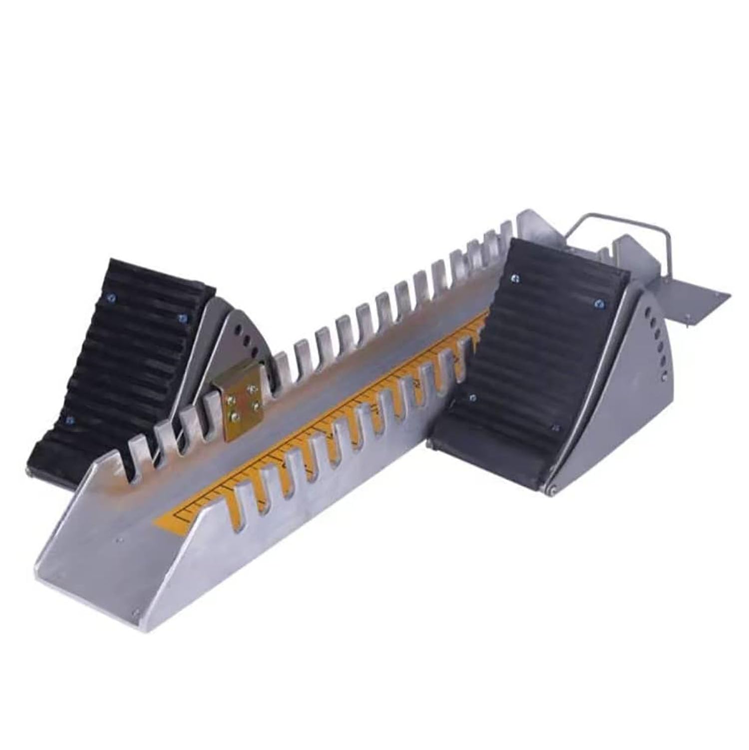 Bloque de Salida de Aluminio para Atletismo Escolar, Bloque de Salida Multifuncional Ajustable en 6 ángulos, para Pista de Ceniza de plástico.
