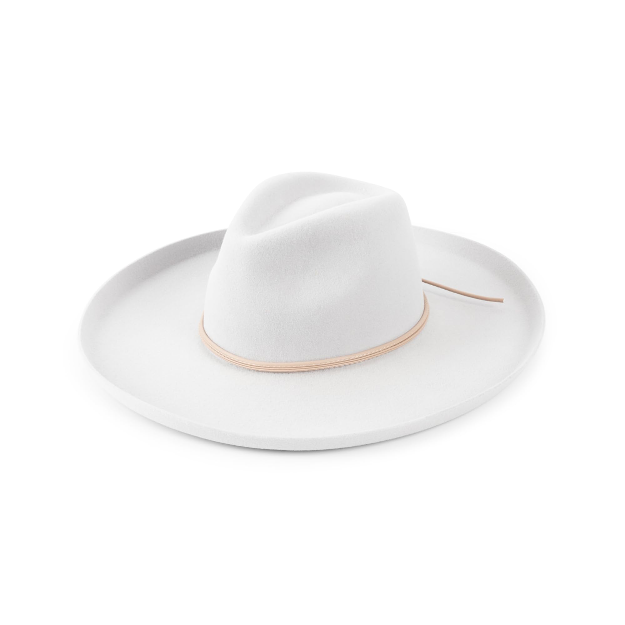 Chapeau Fedora Premium Cabo laine blanche M pour sublimer une tenue sobre - 6