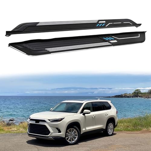2Pcs Aluminum Running Boards para Toyota Grand Highlander 2024-2026
