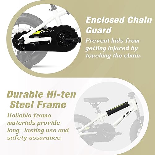 Image of 12 14 16 18 Inch Kids Bike BMX Style Bicycle with Training Wheels Coaster Brake for 2-10 Years Old Toddlers Boys Girls Multiple Colors