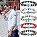 HYHONEY Bracelets for Women Mens Bracelet Beaded Bracelets Cross Bracelet Stretch Elastic Womens Fashion Jewelry for Women cross bracelet for men cross