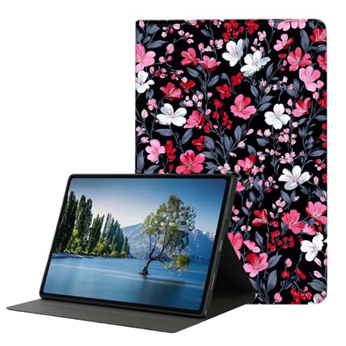 DHEEBFWE Funda para Kindle básico de 11ª generación de 6 pulgadas (versión 2024/2022), funda híbrida delgada con soporte de visualización multiángulo con encendido y apagado automático, floración
