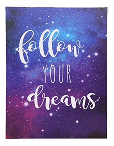 myriadFollow Your Dreams LED Light Up Canvas wallart quote