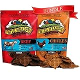 Wild Meadow Farms Classic Beef & Chicken Bites, Soft Jerky Treats for Dogs, Grain-Free, Ideal for Training, Portioning & High-Value Rewards, Suitable for All Breeds & Ages - 3.5 Ounce Pouch